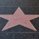 Empty hollywood star on the sidewalk of Hollywood boulevard California